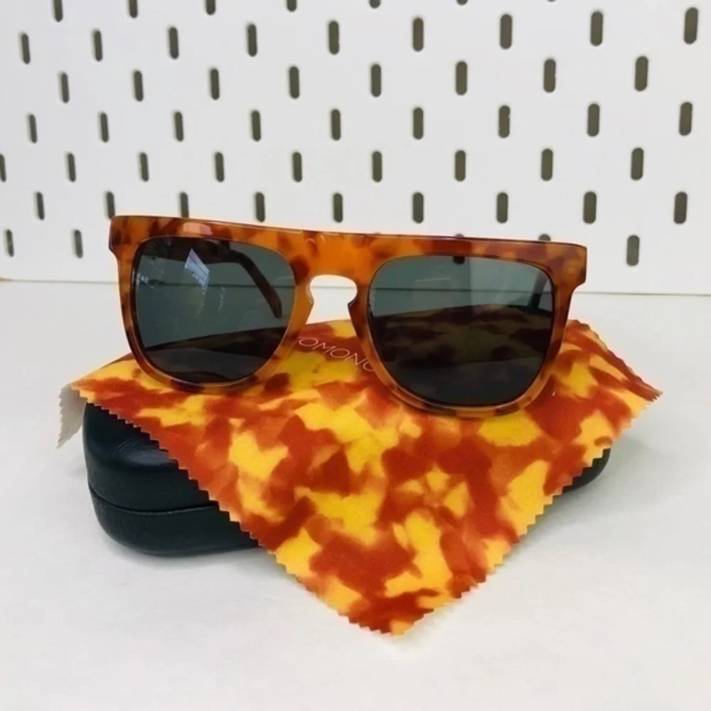 KOMONO Bennet Caramel Demi Sunglasses NEW brown orange tortoise